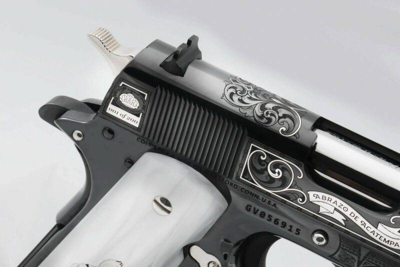 MEXICAN WAR Of INDEPENDENCE - LA PATRIA EL PRIMERO - Colt 1911 .38 Sup - Image 6