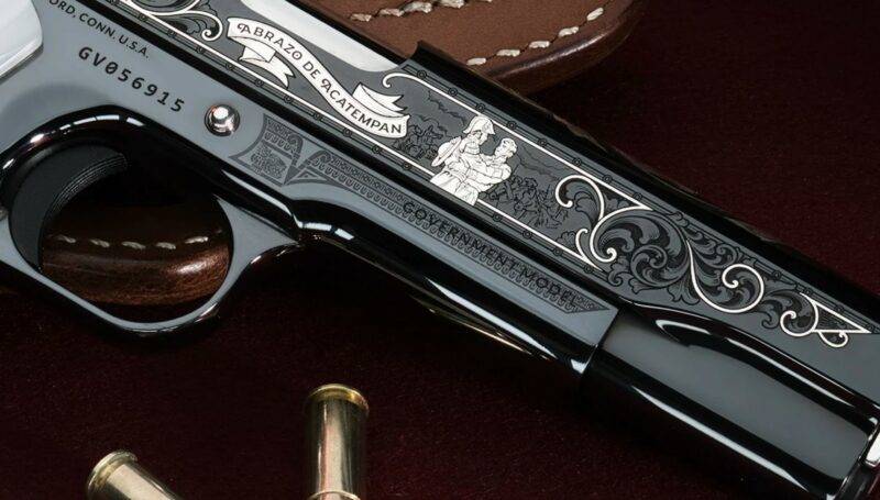 MEXICAN WAR Of INDEPENDENCE - LA PATRIA EL PRIMERO - Colt 1911 .38 Sup - Image 4
