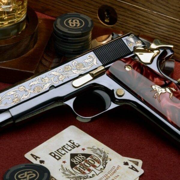 SANTA MUERTE, HOLY DEATH, DAY OF THE DEAD - Colt 1911 .38 Sup