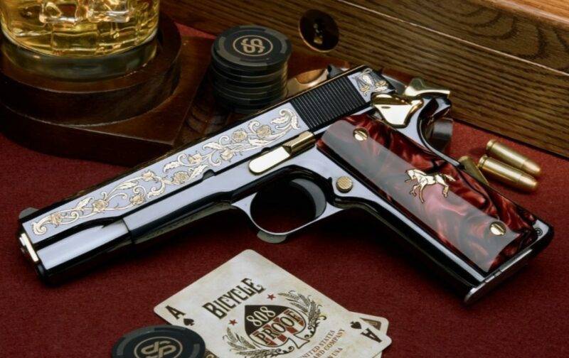 SANTA MUERTE, HOLY DEATH, DAY OF THE DEAD - Colt 1911 .38 Sup