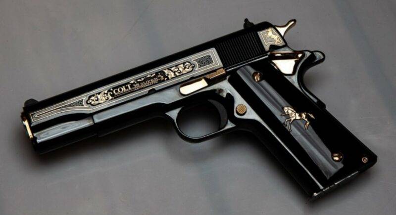 TALO EXCLUSIVE OSCURO Y ORO - Colt 1911 .38 Sup