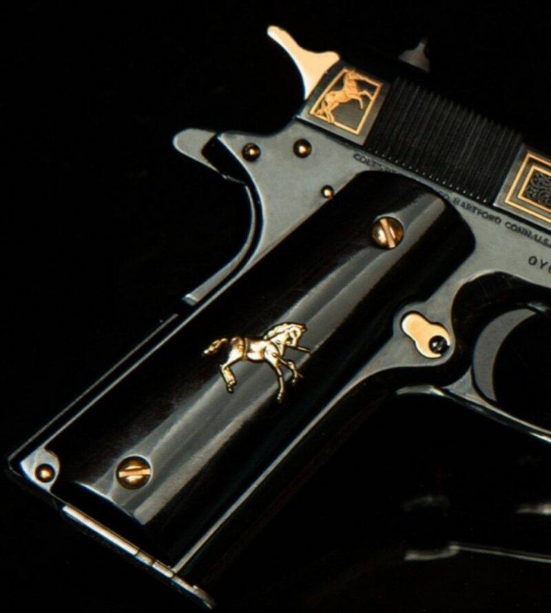 TALO EXCLUSIVE OSCURO Y ORO - Colt 1911 .38 Sup - Image 5