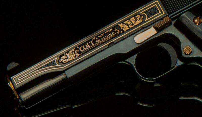 TALO EXCLUSIVE OSCURO Y ORO - Colt 1911 .38 Sup - Image 7