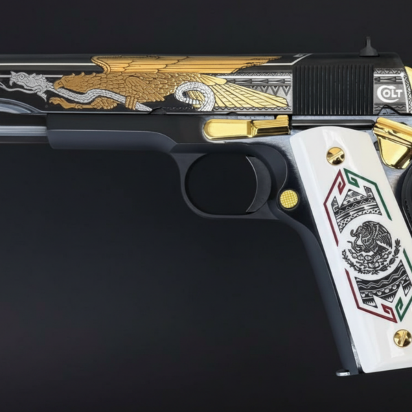 Colt-1911-38-Super-Bandera-Zapata-Pancho-Villa-Cinco-De-Mayo-Guadalupe-San-Judas