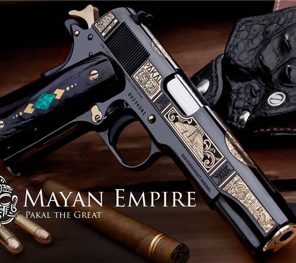 Colt-1911-38-Super-Mayan-Aztec-Empire-Bandera-Zapata-Pancho-Villa-Cinco-De-Mayo-Guadalupe-San-Judas