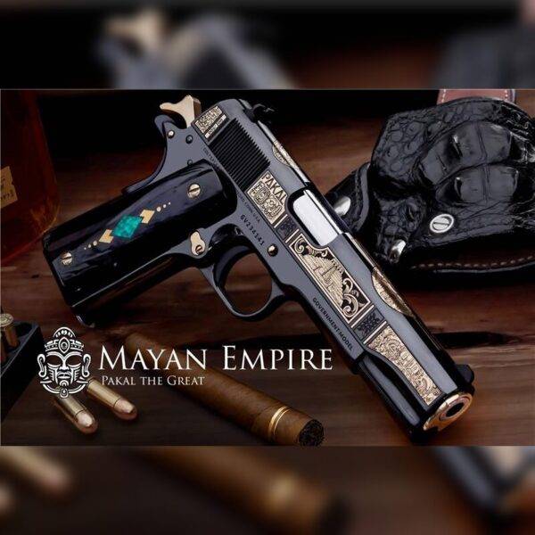 Colt-1911-38-Super-Mayan-Aztec-Empire-Bandera-Zapata-Pancho-Villa-Cinco-De-Mayo-Guadalupe-San-Judas
